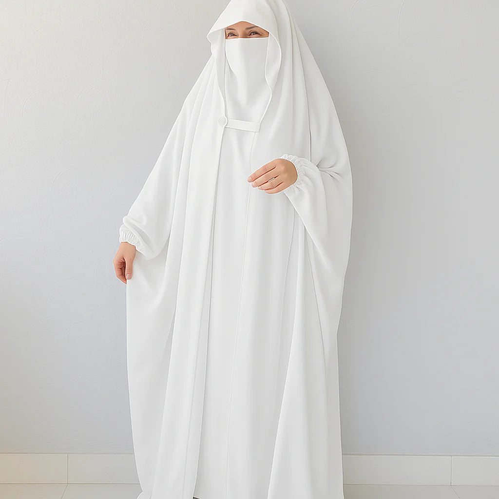 White Irani Chaddar Hijab