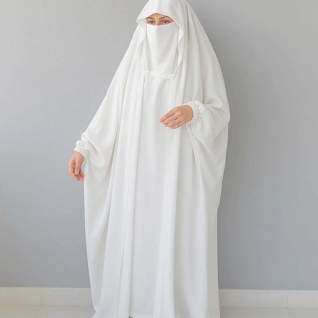 White Irani Chaddar Hijab